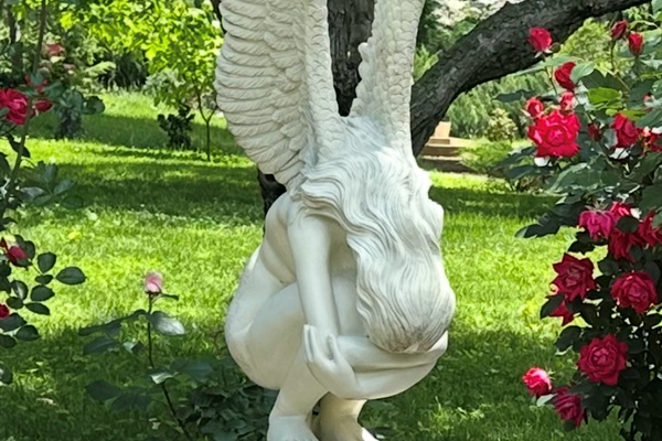 The Remembrance Statue:
A place to pause, remember, heal, and reflect. Surrounded by roses and embraced by nature, this sanctuary honors cherished memories while celebrating the beauty of the present moment.