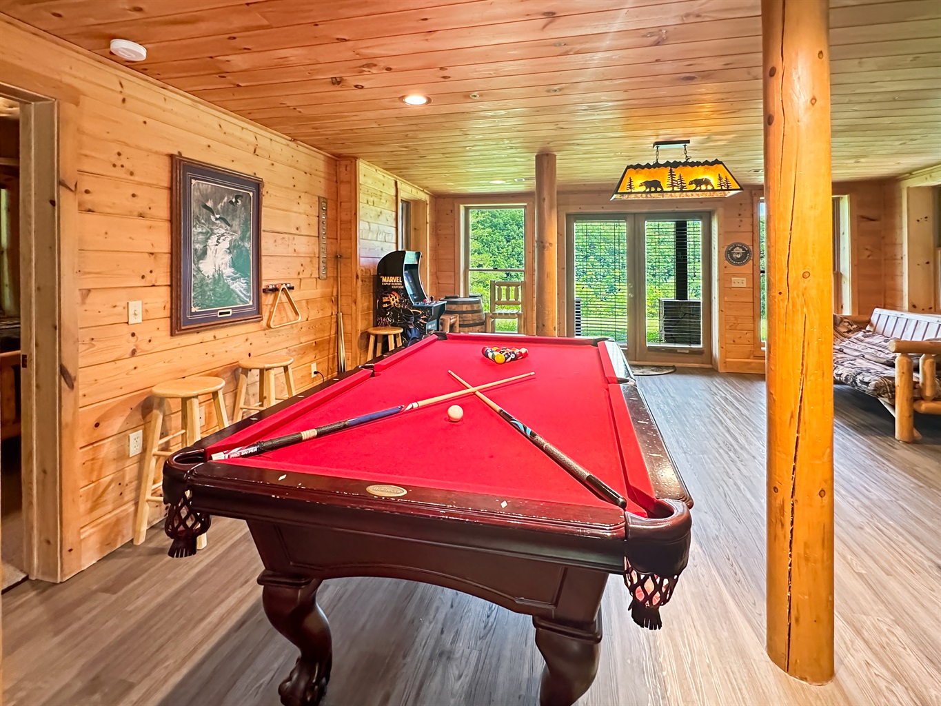 Game Room: Challenge your friends to a fun round while enjoying stunning mountain views!