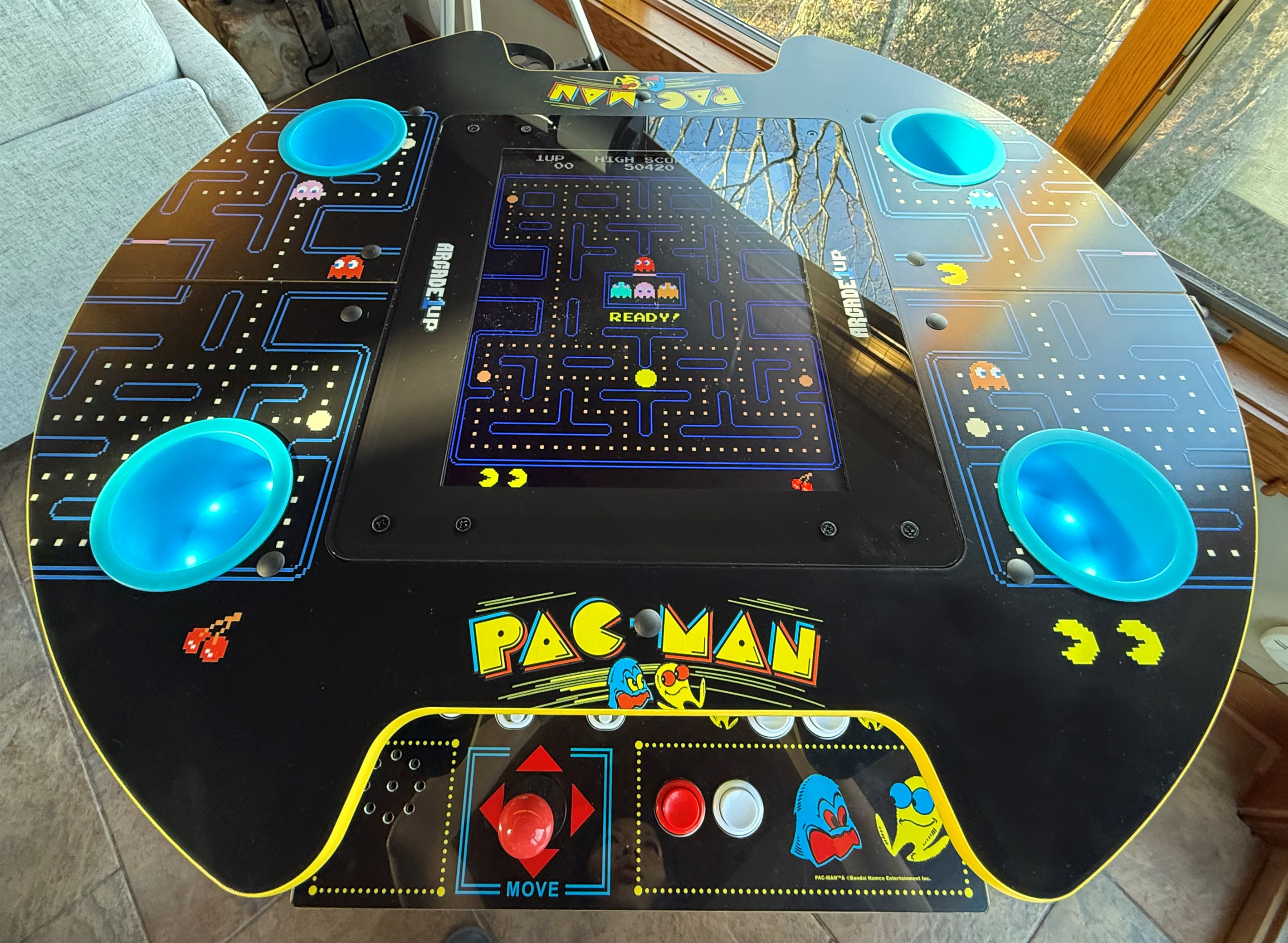 Multigame Pub Table Arcade Machine Close Up