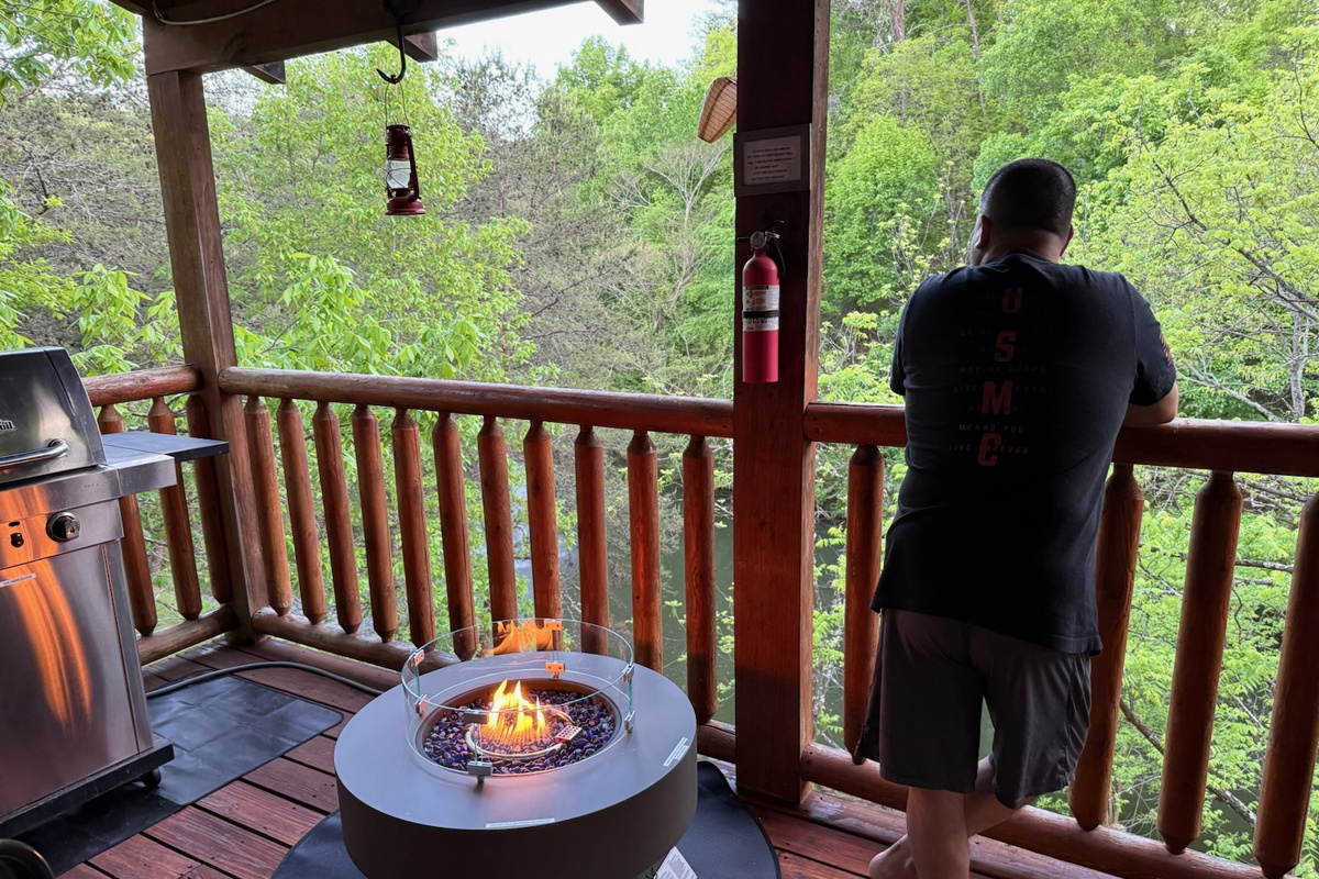 outside gas firepit