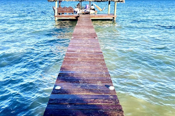 Casa Beya's private over the water pier