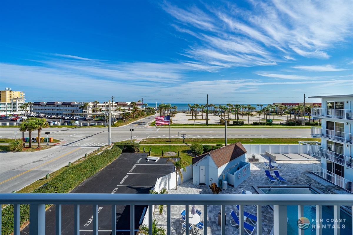 4th Floor East-Facing Balcony with Ocean Views!