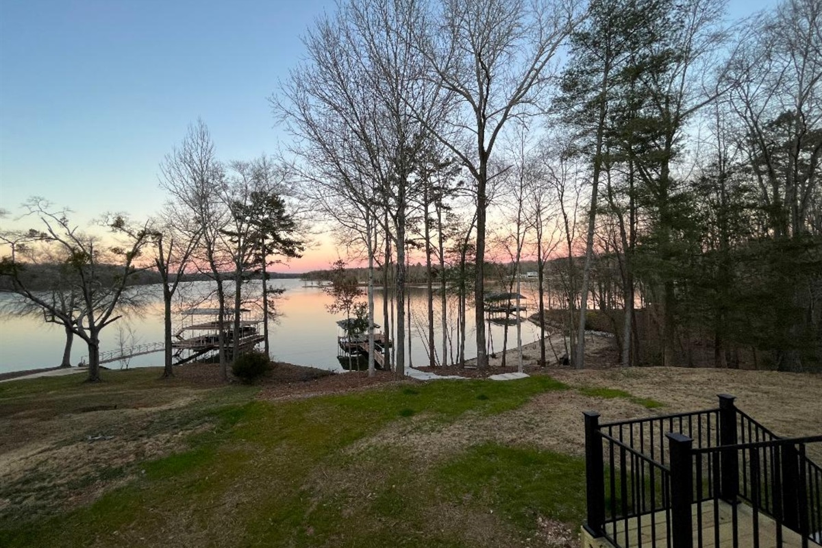 Lake view from the deck