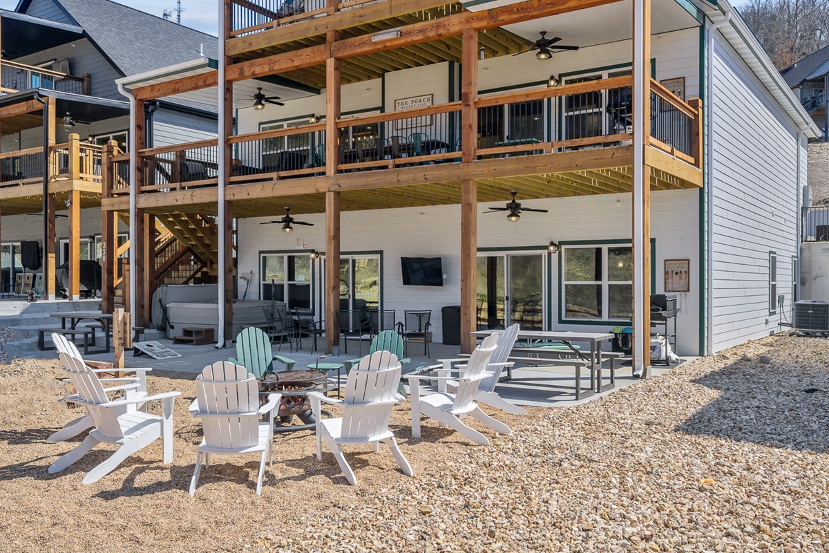 Rear elevation of home