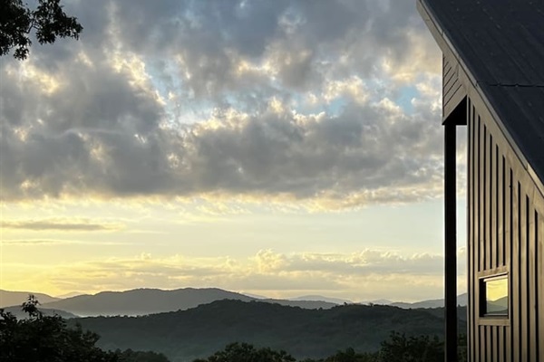 The view from the hot tub