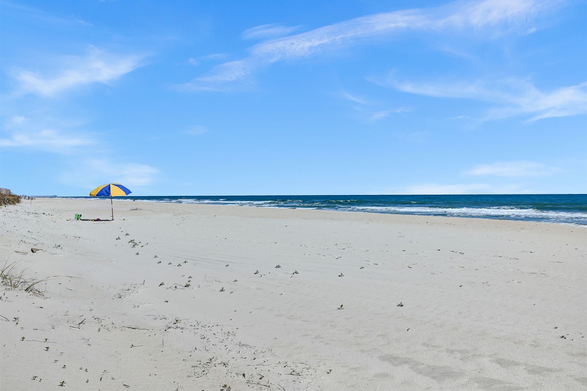 Miles of pristine, uncrowded shoreline right outside your door.