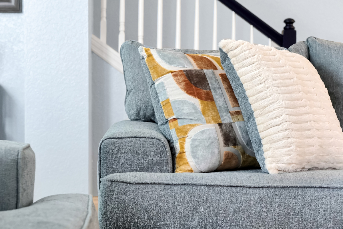 Living room sofa detail