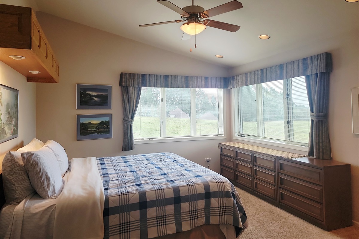 Main bedroom, currently undergoing a modern makeover.