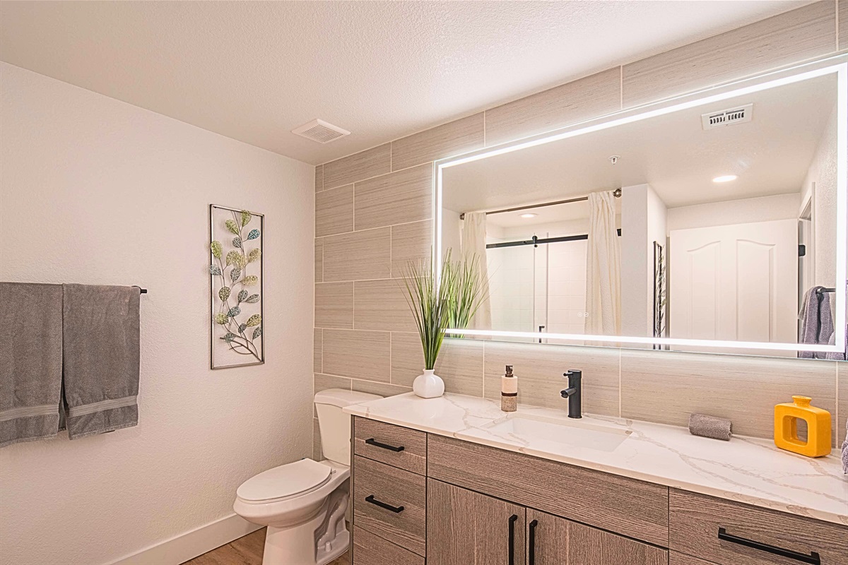 spacious bathroom