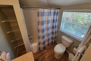 Bathroom, with tub/shower combo