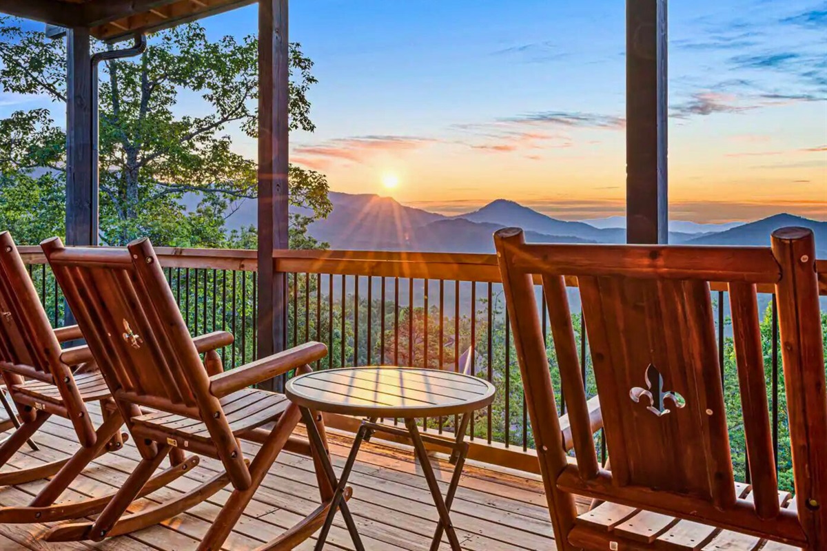 Sit Out on One of the Decks and Watch the Sunset