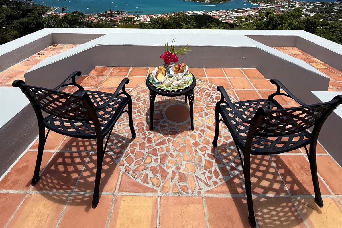 Whether you enjoy morning coffee or a glass of wine at the end of the day, you'll have the best view on island