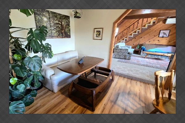 Laptop friendly work area with a view. 