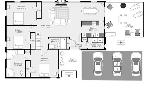 Floorplan of Unit A