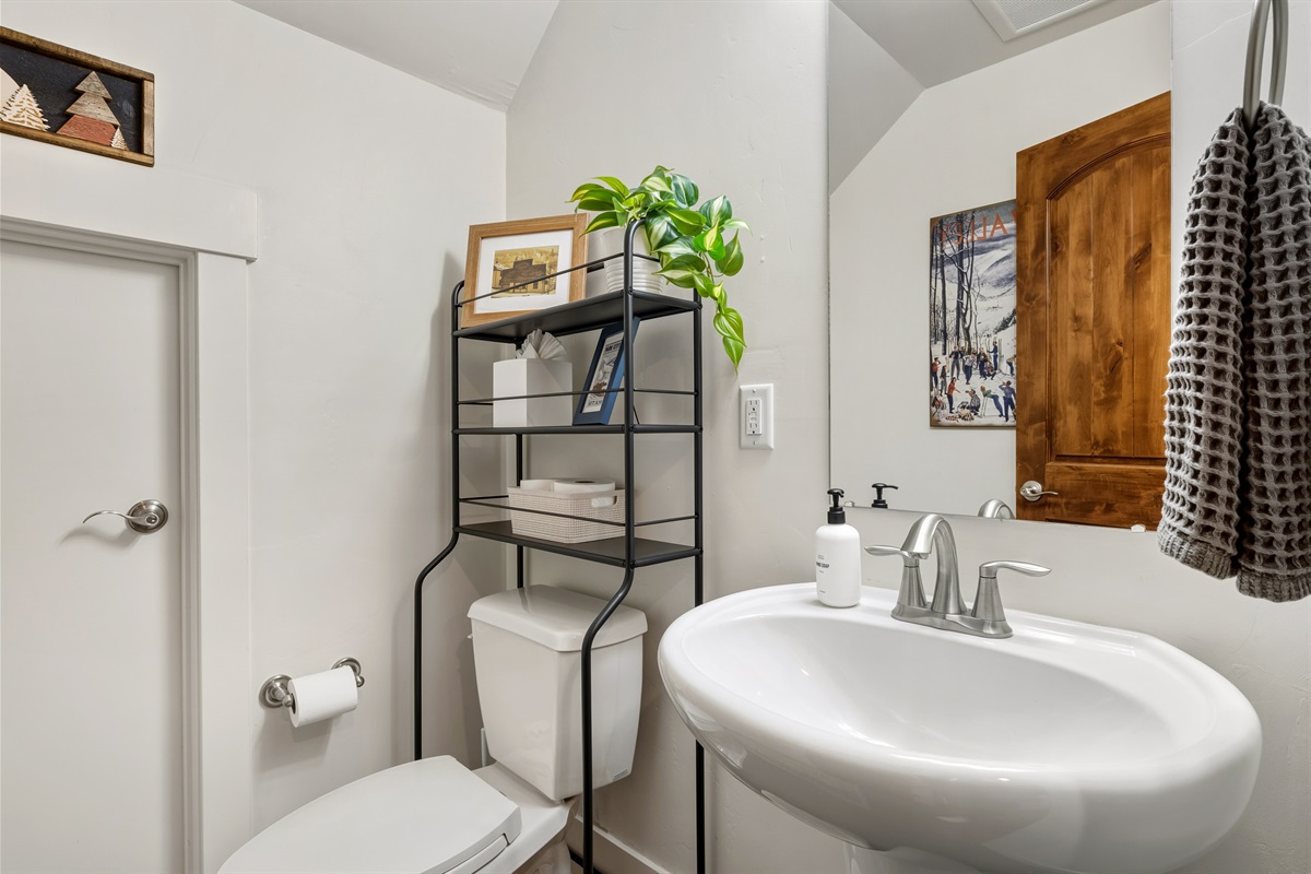 Half Bathroom on the Lower Level