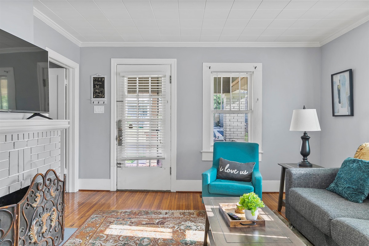 Step inside and into a welcoming living space designed for relaxing and settling in