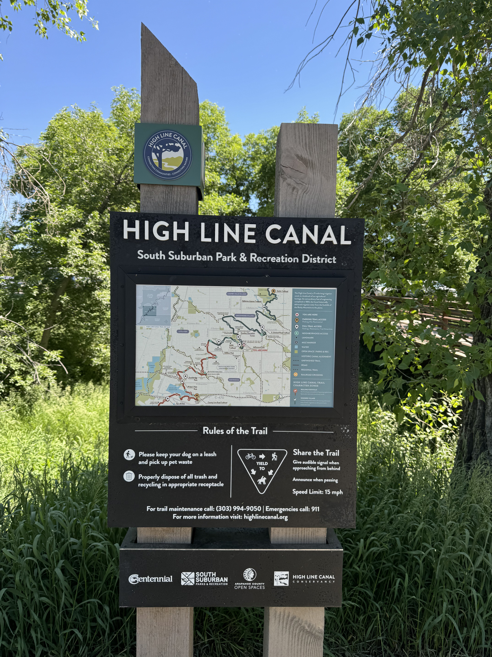 Across the street from our neighborhood is beautiful DeKoevend Park and the popular 71-mile High Line Canal Trail, perfect for walking, biking, and exploring.