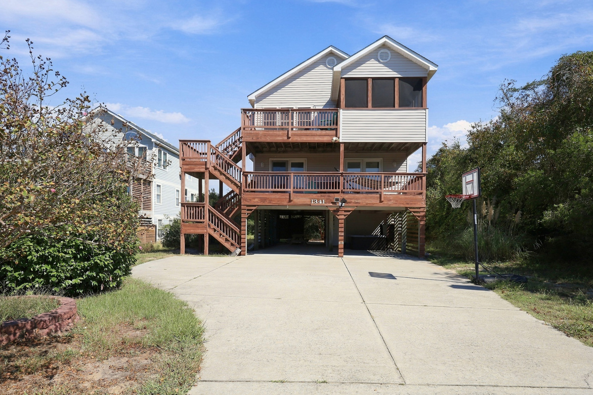 Decks on every level mean there's always a spot to catch the breeze.