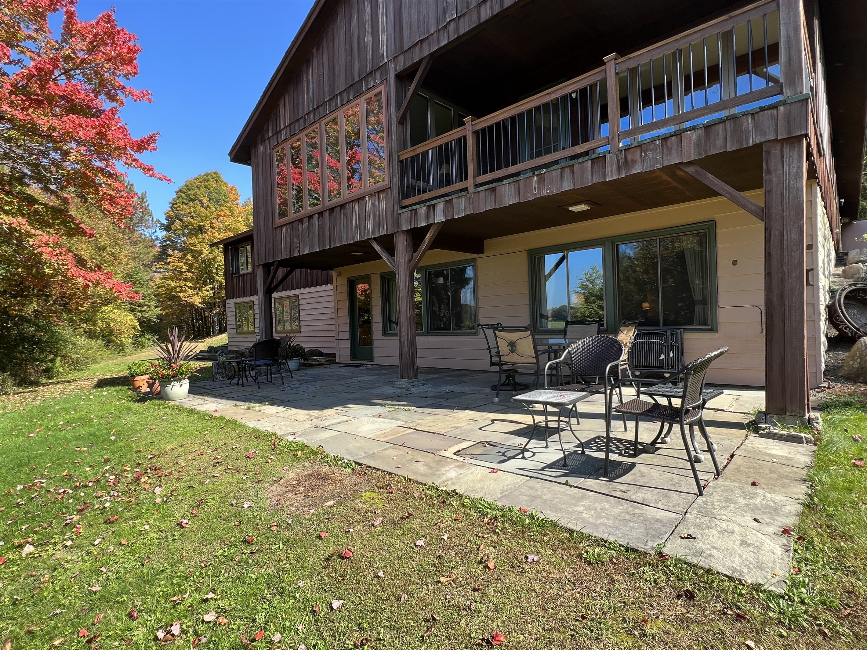 Private patio with outdoor seating