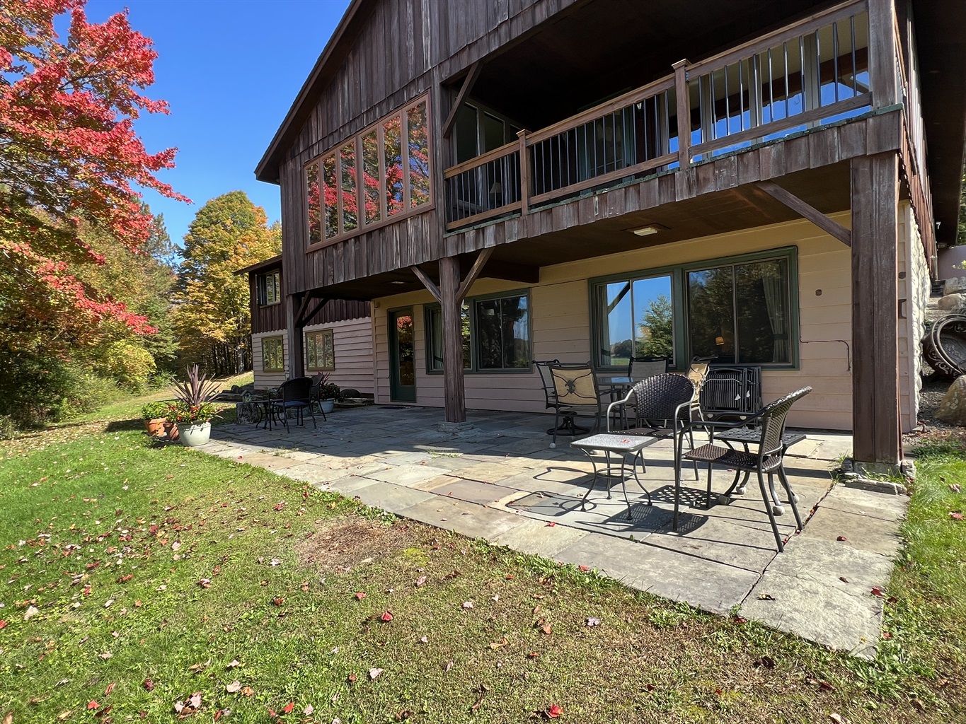 Private patio with outdoor seating