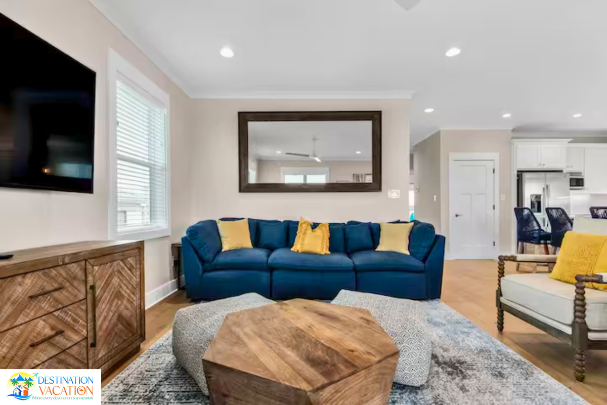 Open-concept living creates an unforgettable coastal retreat.