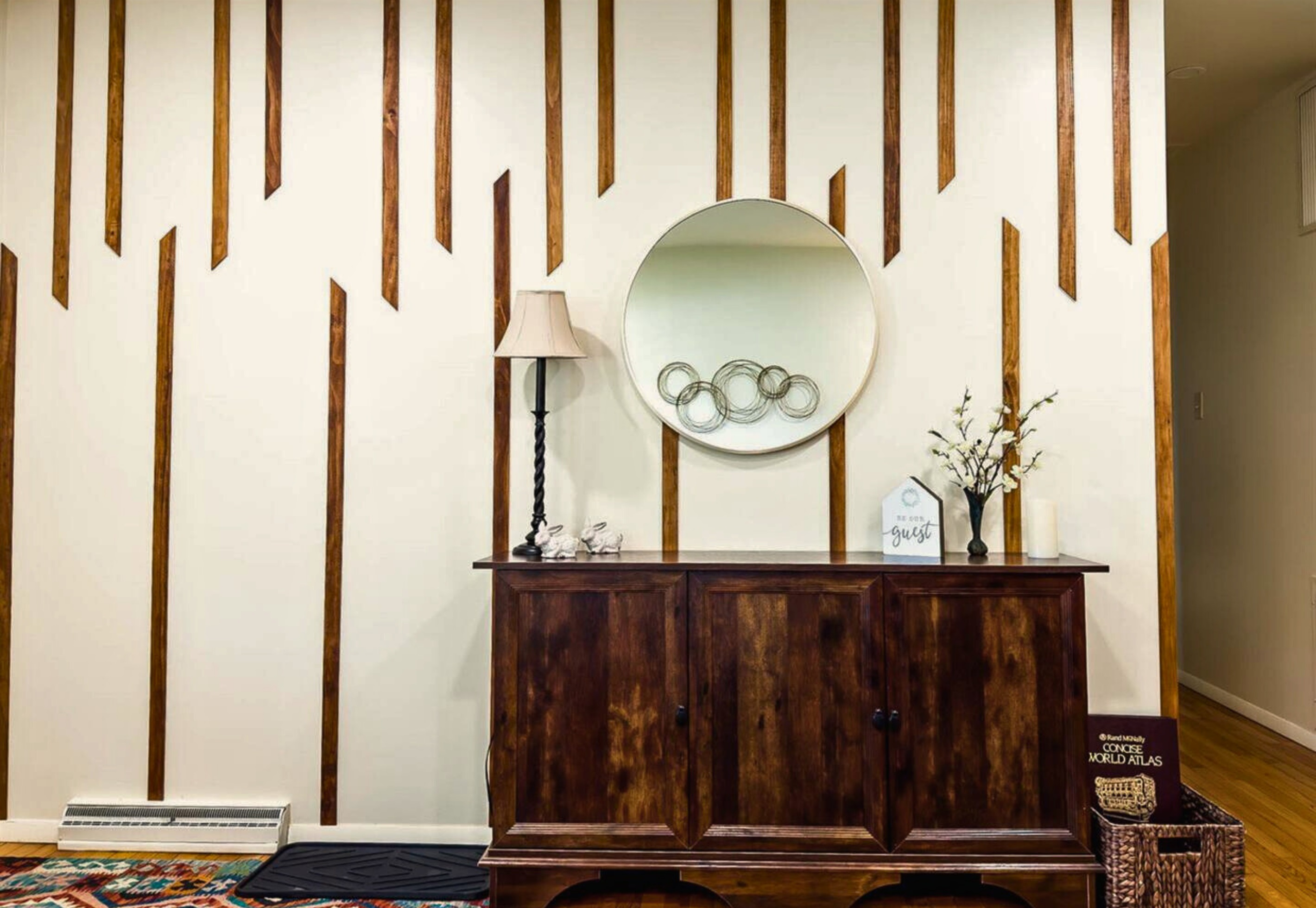 Warm Wood Accents in the Living Room