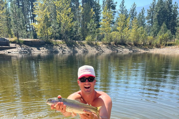 Caught on property.  Fishing is catch and release with barbless hook.