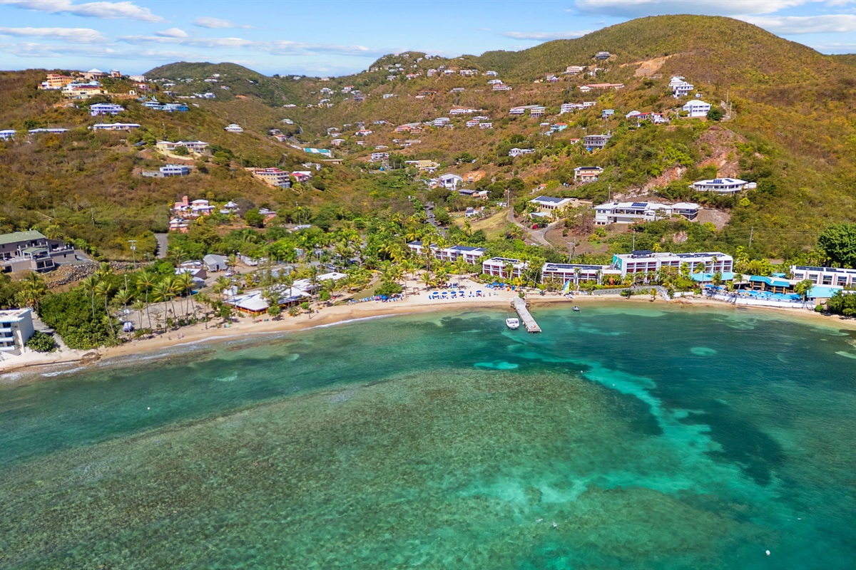 Bolongo Beach is only steps from your doorstep