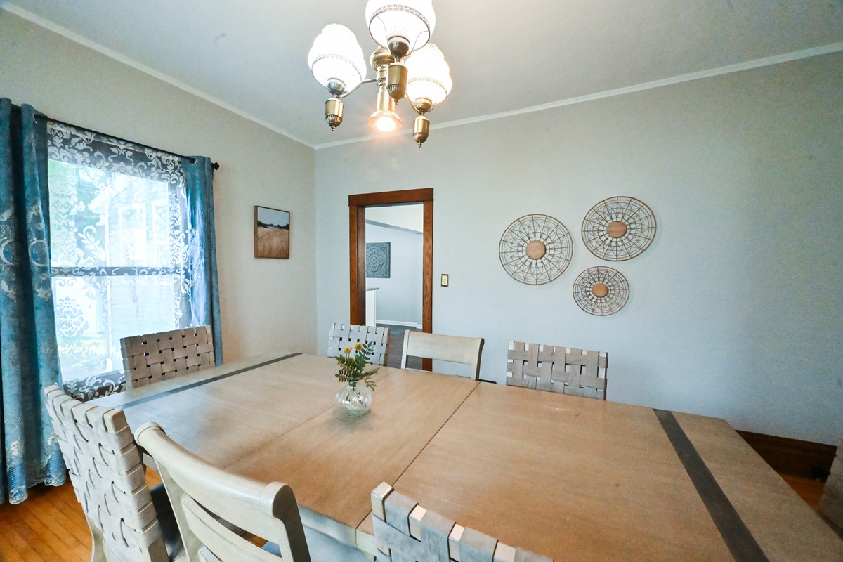 Large table seats 8