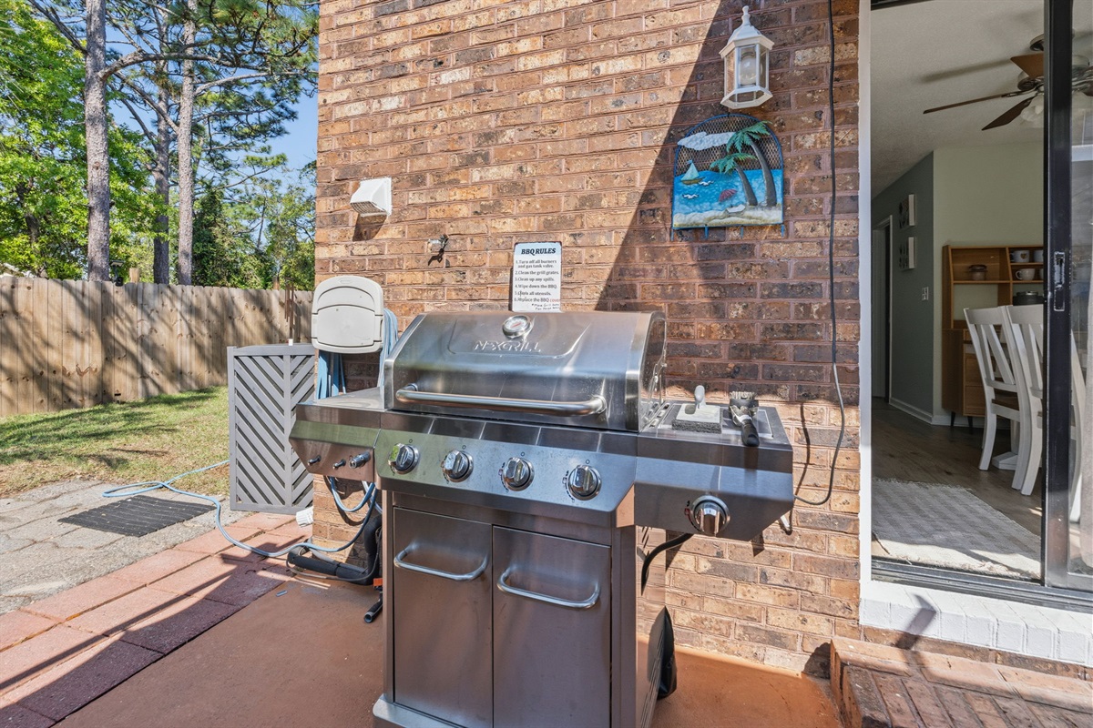 Propane Grill for enjoying the beautiful North Myrtle Beach weather