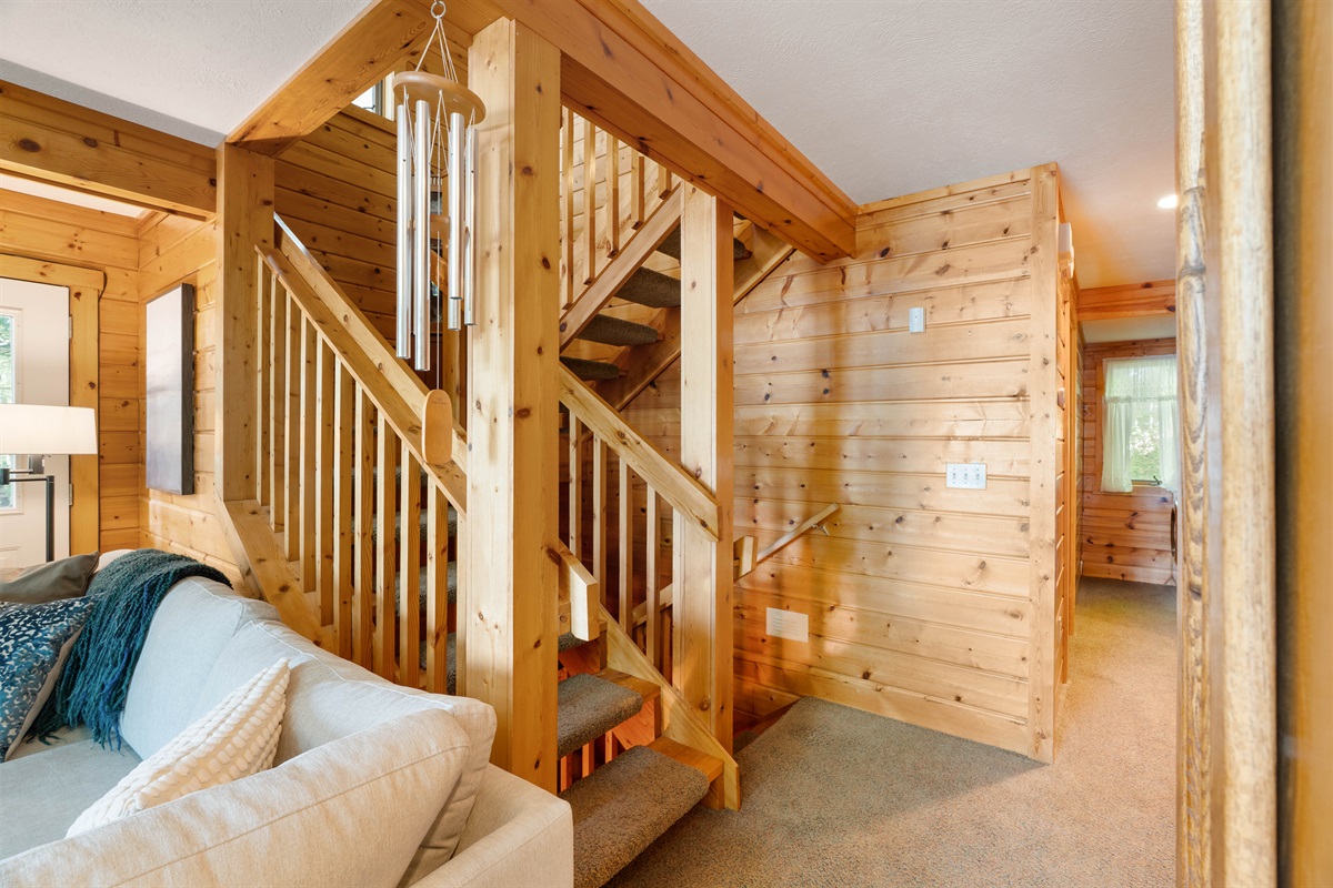 Stairs from main level up to the 2nd floor.