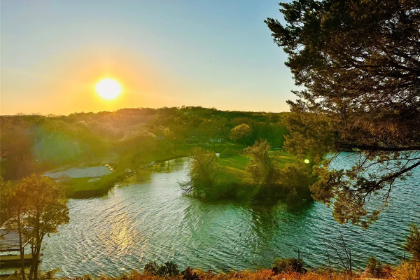 Sunset view from Happy Harbor Hideaway.