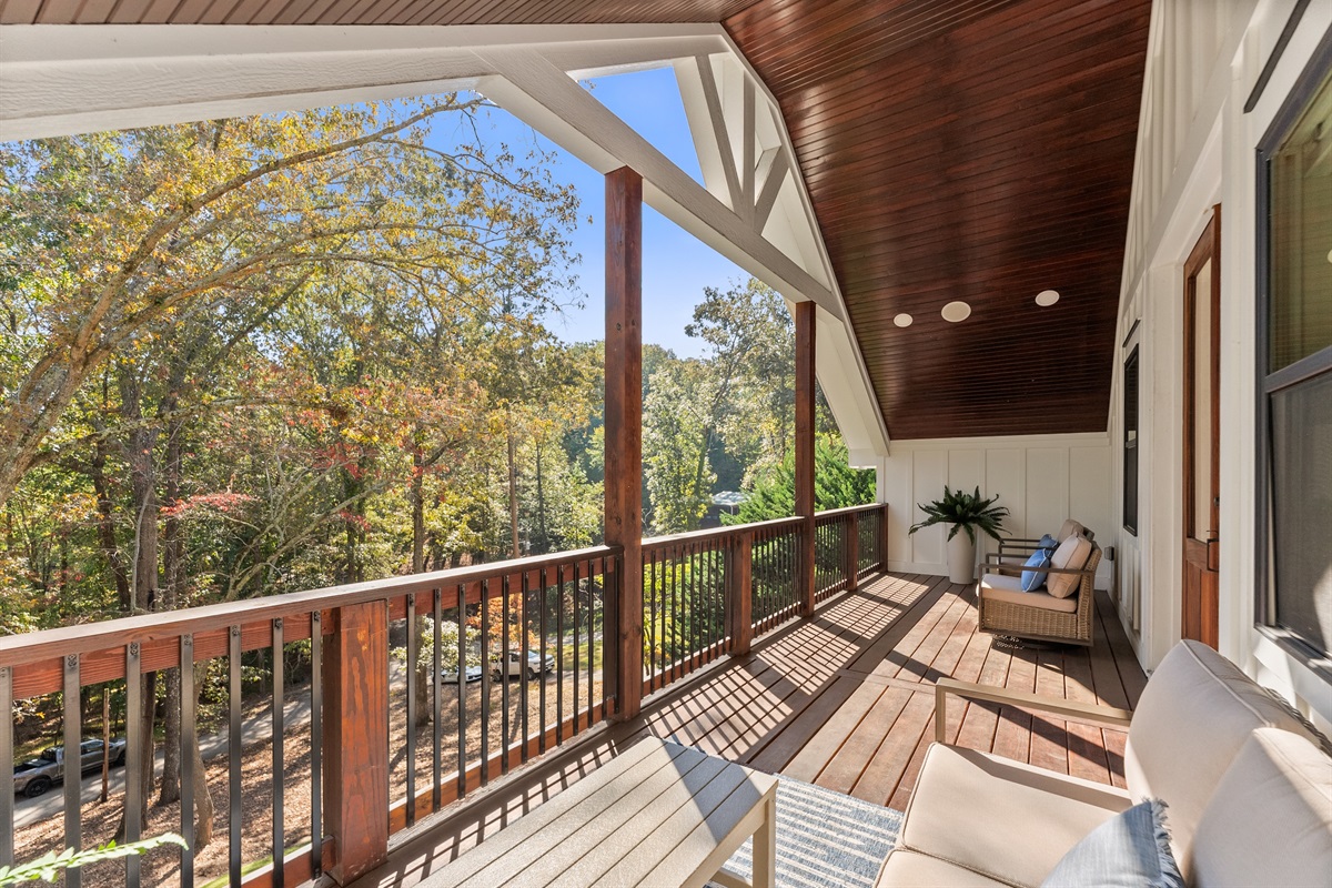 Private balcony off the master — breathe in the morning air and lake breeze.