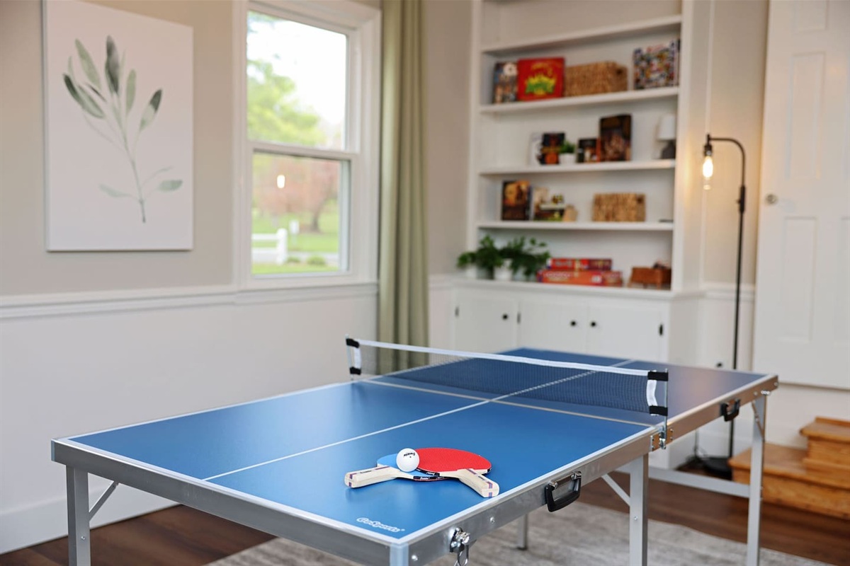 Ping pong and lots of games for your crowd to enjoy!