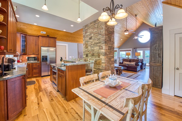 Robustly Stocked Kitchen & Breakfast Table