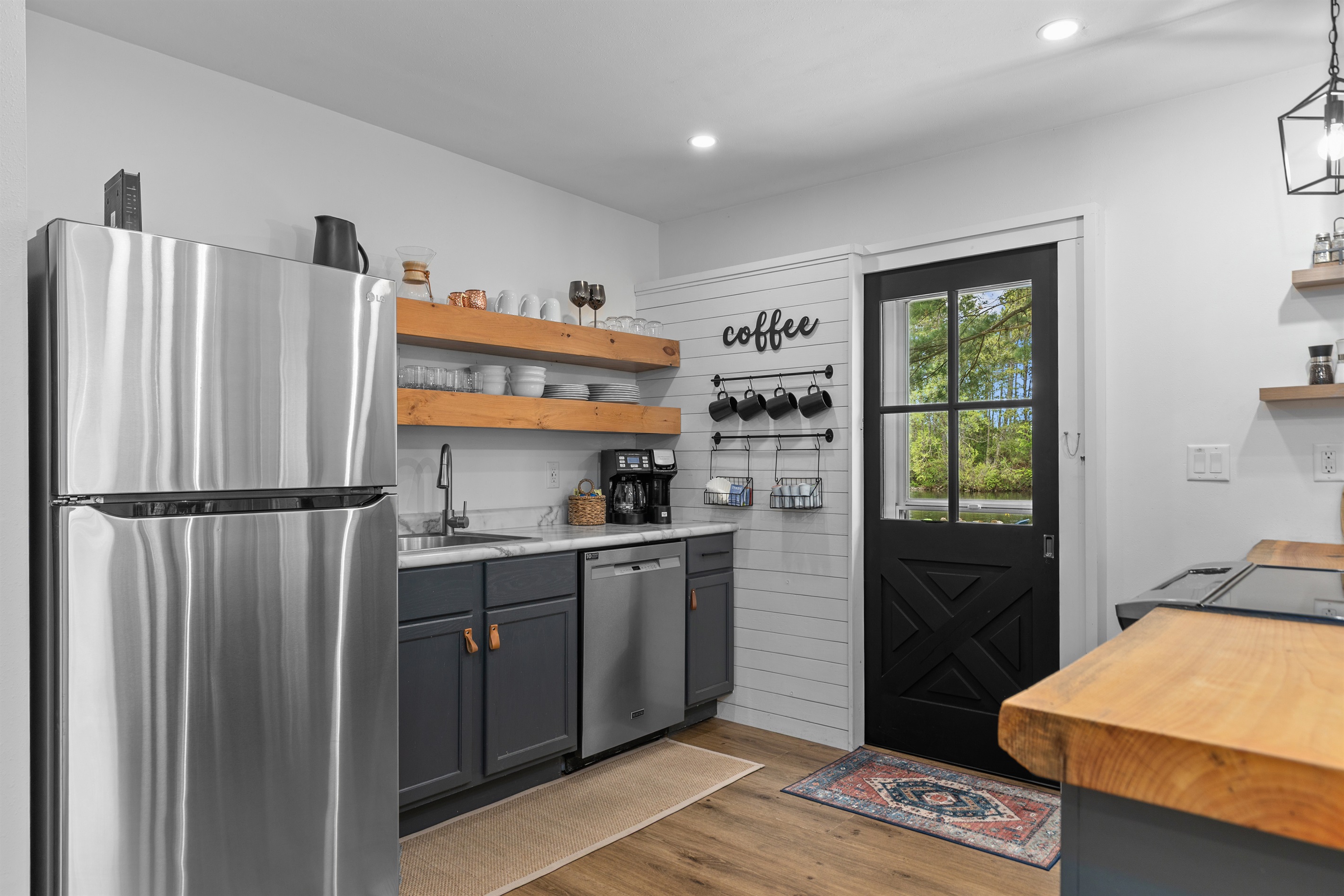 Brew your favorite coffee, whip up a meal, and enjoy all the comforts of home