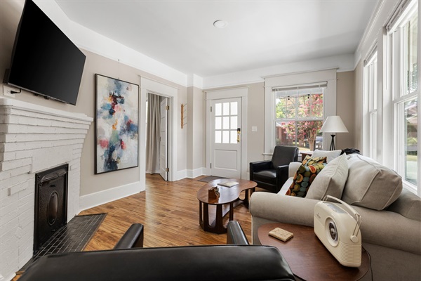 Living room at the front of the house