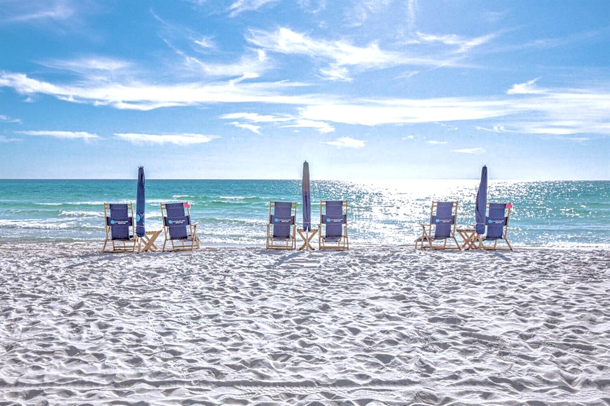 Beach chair rentals available