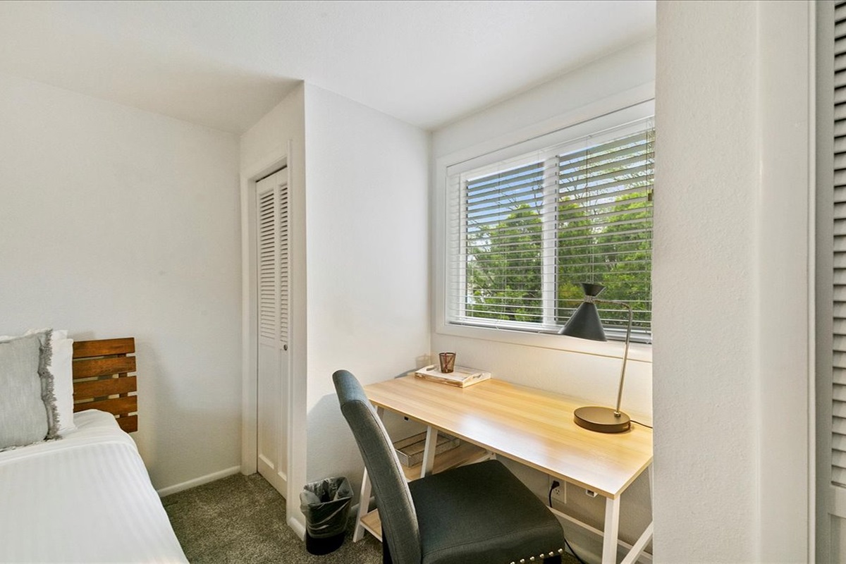 Desk in Upstairs Queen Bedroom