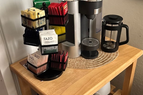 K-Cup, Nespresso, Hot Water, Ground Coffee, Espresso all supported in this machine! Milk frother also provided.