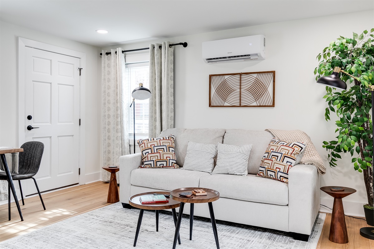 Living Room: Bright and stylish space with chic decor, perfect for relaxing and socializing!