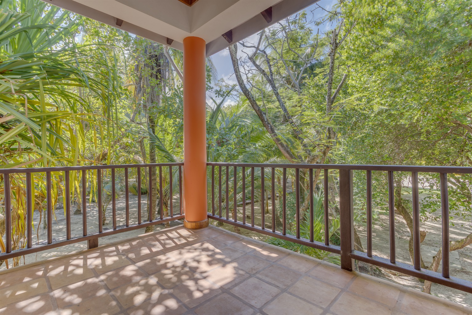 Deck with garden Views