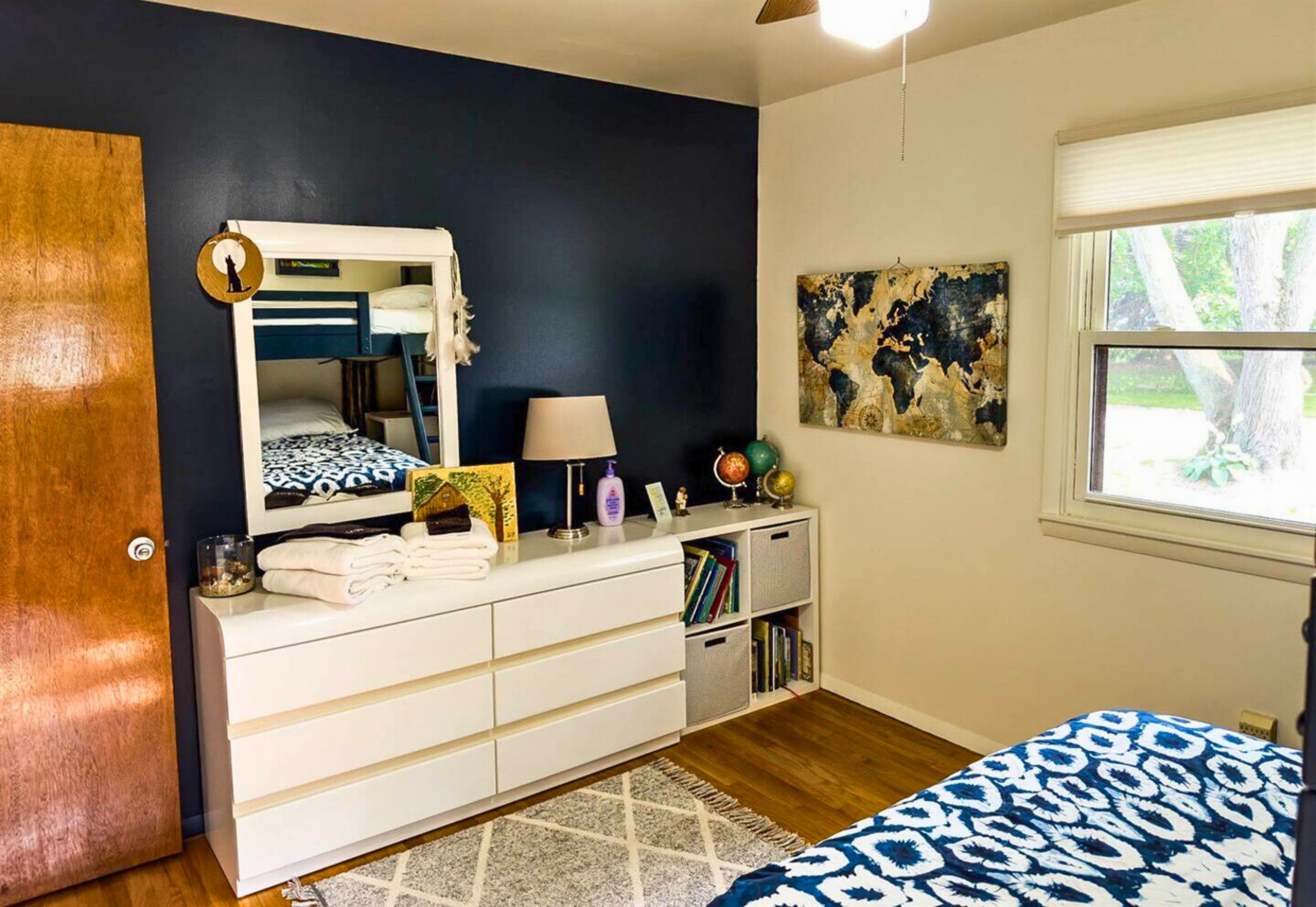 There's Also a Dresser and Mirror in the First Bedroom