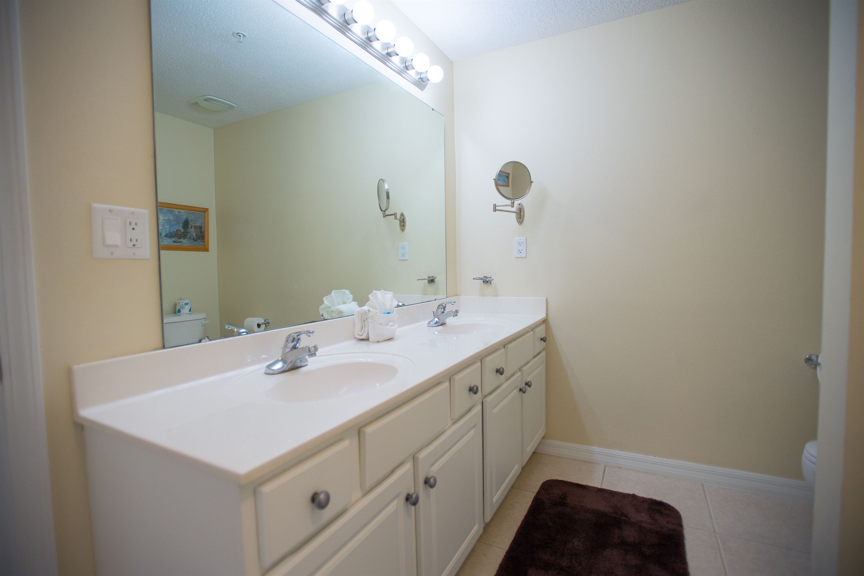 Master Bathroom with double sinks