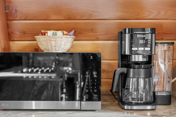 Microwave and coffee machine