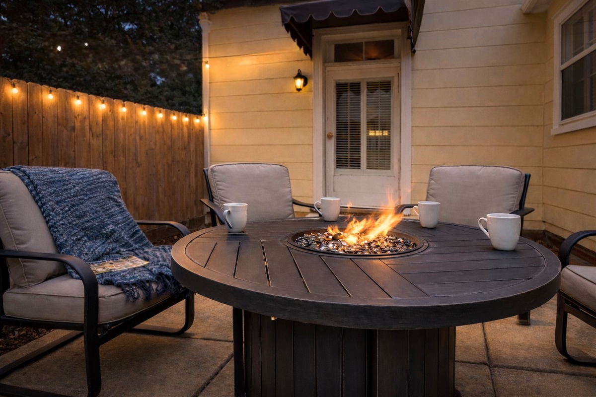 Gather around the fire table, unwind under the Southern stars!