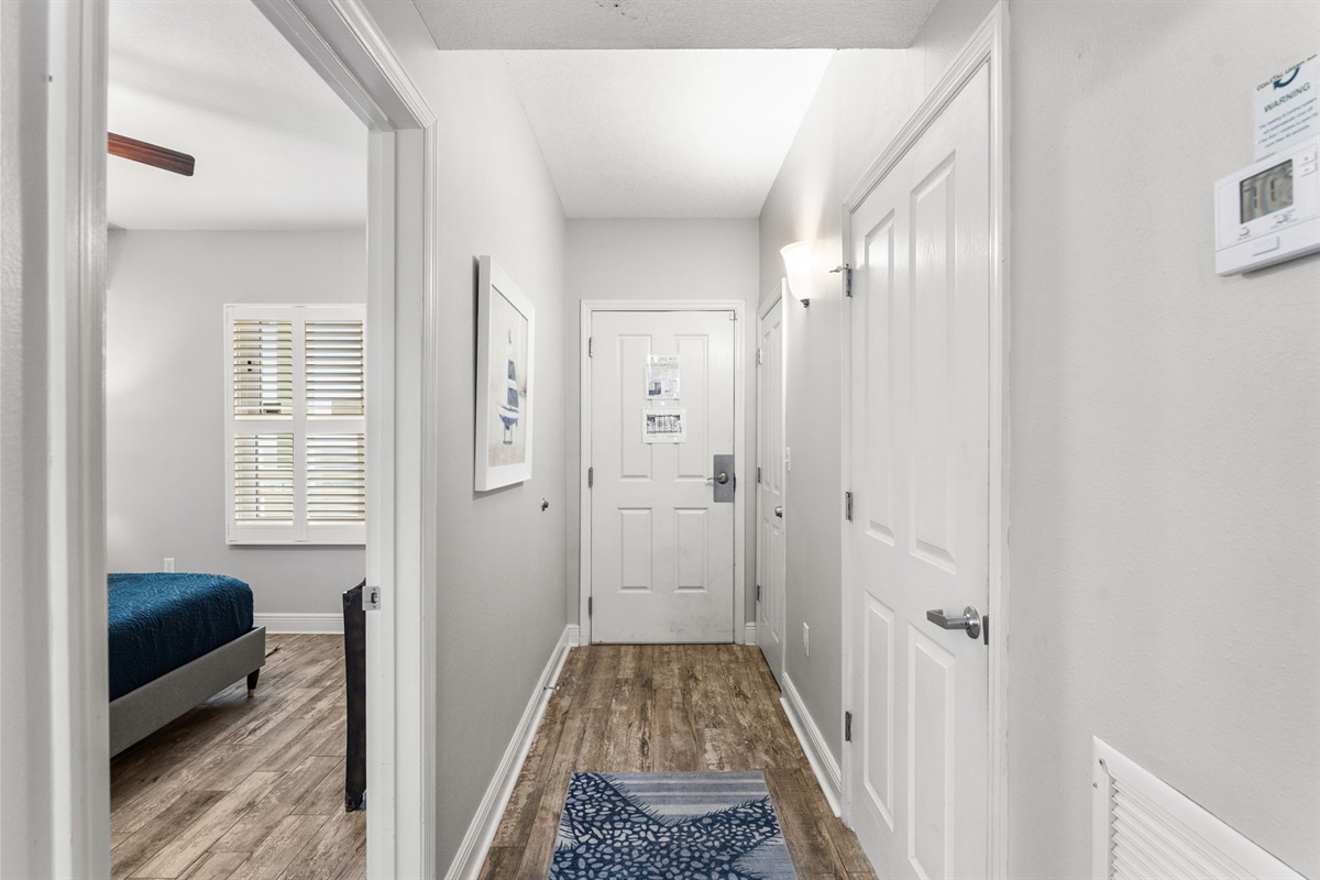 Entryway to condo