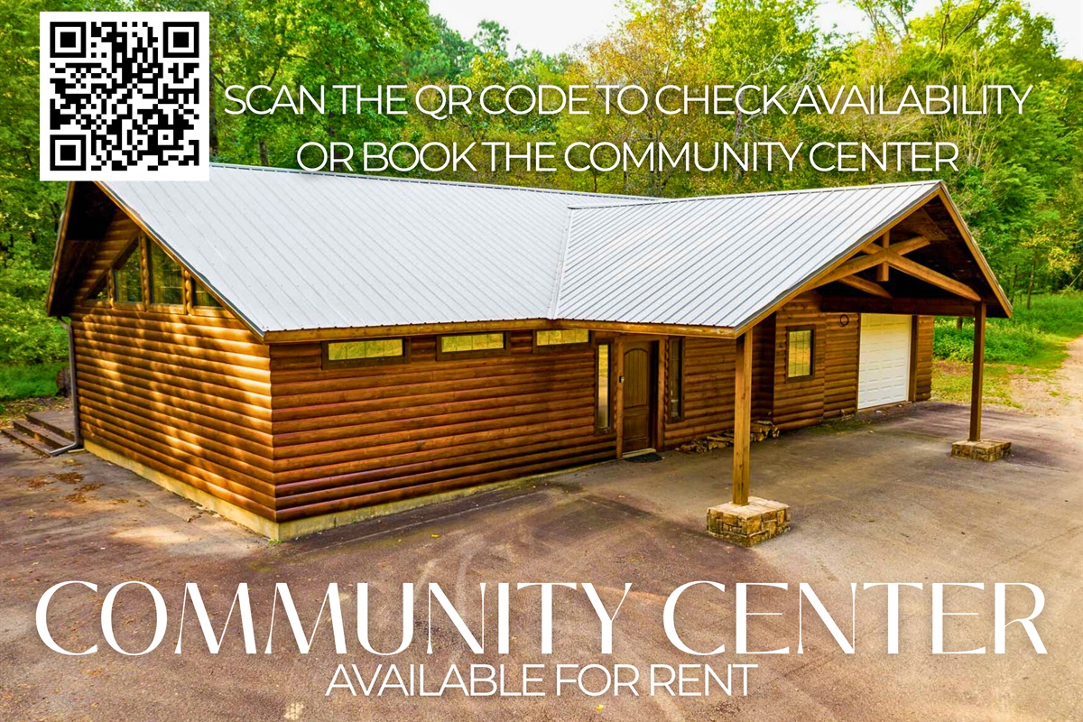 Community center available for events or group rentals