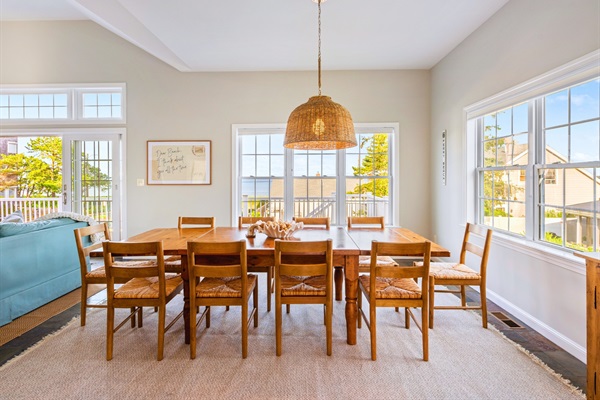 A spacious dining area with 10 seats, designed for shared moments and full plates!