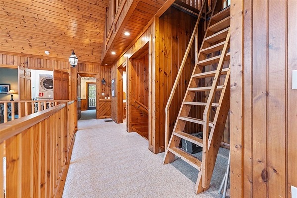 Ladder leading up to the loft